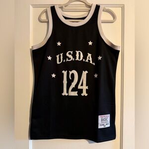 Headgear Classics Young Jeezy USDA 124 Snowman Basketball Jersey Black Medium
